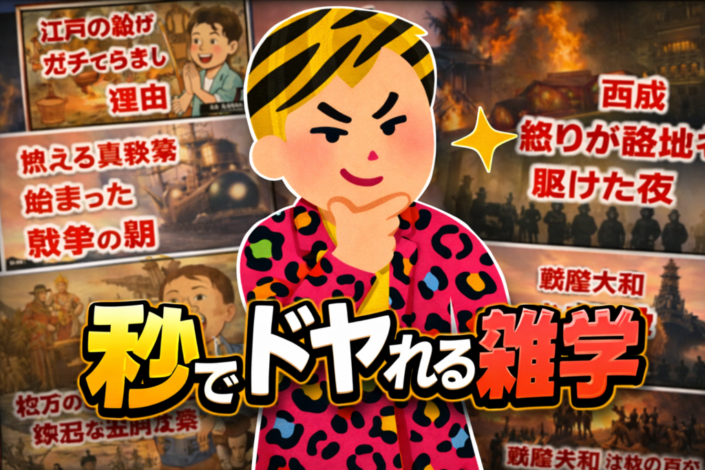 秒でドヤれる雑学